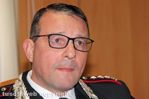 Viterbo - Il comandante provinciale dei carabinieri colonnello Giuseppe Palma