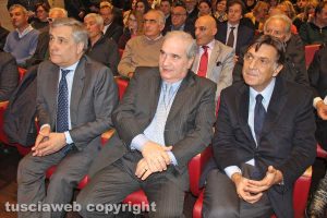 Antonio Tajani, Giuseppe Fioroni ed Enrico Gasbarra