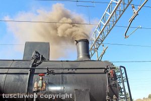 Capranica - Sutri - E' arrivata la "Signorina", la locomotiva d'epoca a vapore