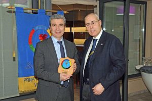 Danilo Monarca alla serata del Panathlon club