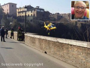 Civita Castellana - Ponte Clementino - Nel riquadro Giuliano Magrini
