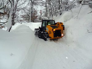 L'Asvom in azione per l'emergenza neve nelle zone terremotate