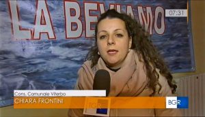 Viterbo - Acqua da salvare - Chiara Frontini (Viterbo 2020) ai microfoni della Rai