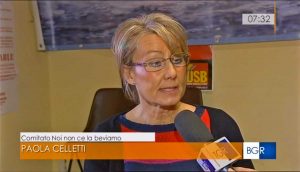 Viterbo - Acqua da salvare - Paola Celletti (Non ce la beviamo) ai microfoni della Rai