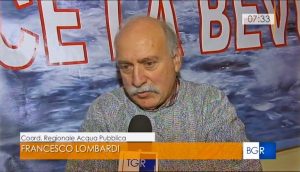 Viterbo - Acqua da salvare - Francesco Lombardi (coordinamento regionale acqua pubblica) ai microfoni della Rai