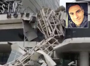 Dubai - Il crollo della struttura all'albergo - Nel riquadro Luigi Ottaviani