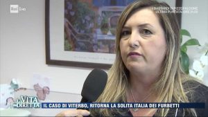 I furbetti della Asl di Viterbo su Rai 1 - L'avvocata della Asl Elaine Bolognini