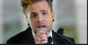 Alessio Bernabei all'Ariston di Sanremo