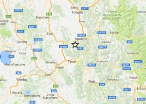 Terremoto – La scossa di magnitudo 3,9 a Spoleto del 9 febbraio