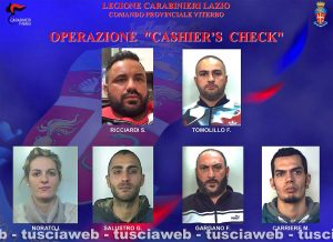 Operazione Cashier's check - I sei arrestati