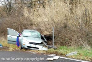 Montefiascone - L'incidente sulla Cassia nord