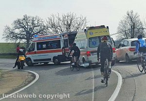 Civita Castellana - Lo scontro tra moto al chilometro 51 della Flaminia