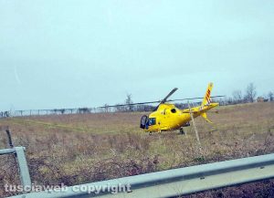 Civita Castellana - Lo scontro tra moto al chilometro 51 della Flaminia