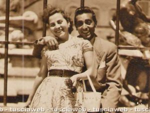 Firenze - Come eravamo 1954 - Elena ed Ezio Onofri in viaggio di nozze