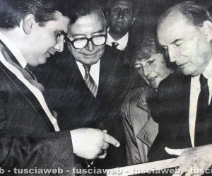 Viterbo - Come eravamo 1991 - Giuseppe Fioroni, Giulio Andreotti e François Mitterrand