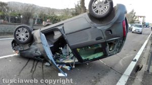 Monte Romano - L'incidente in via Aurelia