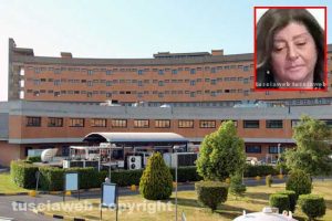 Viterbo - L'ospedale di Belcolle - Nel riquadro Tiziana Riscaldati