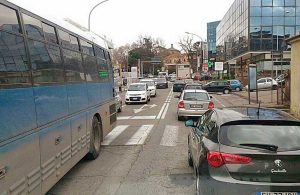 Viterbo - Traffico in viale Diaz