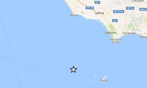 La scossa con epicentro vicino all'isola di Ponza