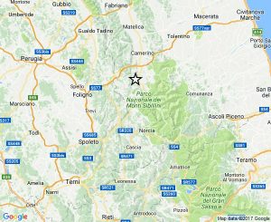 Terremoto - La scossa registrata stamani tra Umbria e Marche