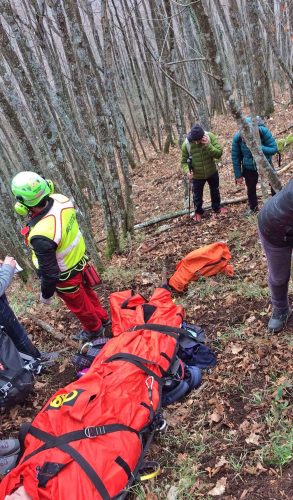 Rieti - L'intervento del soccorso alpino e speleologico