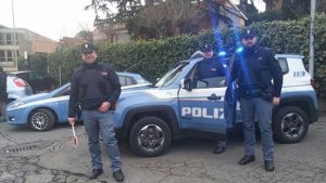 La polizia a Viterbo