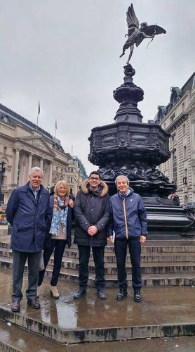 Gli assessori Barelli e Delli Iaconi a Londra col sindaco Michelini 