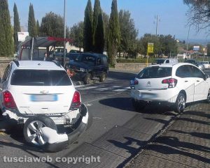 Montefiascone - Incidente sulla Cassia nord