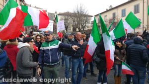 Il sit-in a San Martino al Cimino