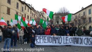 Il sit-in a San Martino al Cimino
