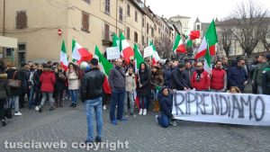 Il sit-in a San Martino al Cimino