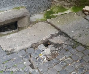 Viterbo - Buca in via Cacciamele