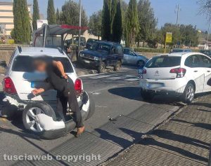 Montefiascone - Incidente sulla Cassia nord