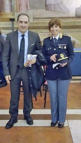 Il questore Suraci e la dirigente Marina Contino