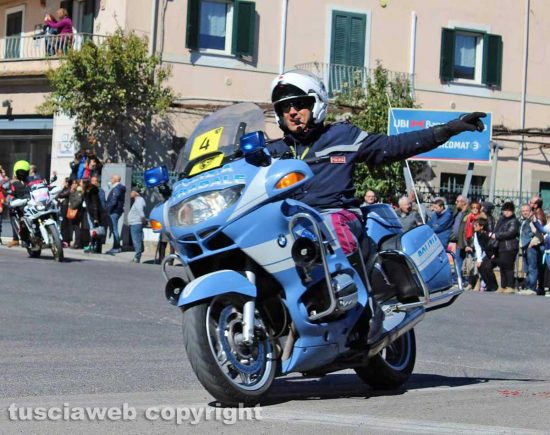 Il passaggio della Tirreno-Adriatico a Tuscania