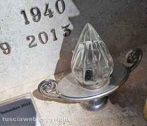 Viterbo - Cimitero S. Lazzaro - Un lumino che non funziona