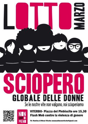 Viterbo - Sciopero globale delle donne 