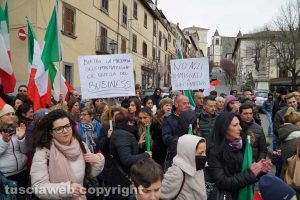 Migranti - Il sit-in a San Martino al Cimino