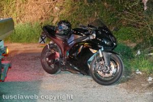 Femminicidio - suicidio a Orte - La moto di Francesco Marigliani