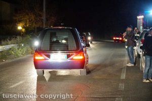 Femminicidio - suicidio a Orte - I feretri dei due giovani
