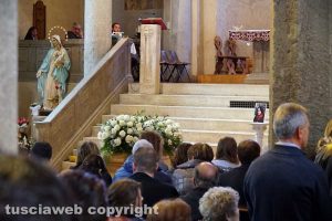 Femminicidio-suicidio a Orte - I funerali di Silvia Tabacchi a Vasanello