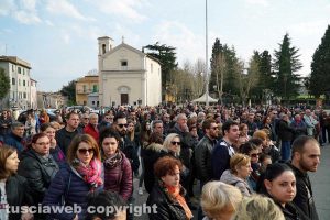 Femminicidio-suicidio a Orte - I funerali di Silvia Tabacchi a Vasanello