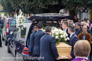 Femminicidio-suicidio a Orte - I funerali di Silvia Tabacchi a Vasanello