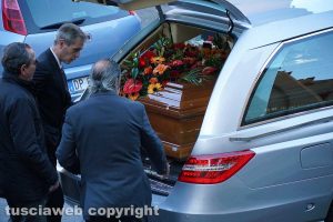 Viterbo - I funerali del regista Giorgio Capitani