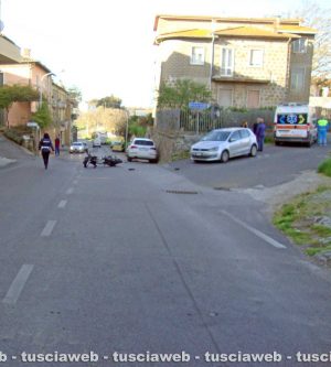 Lo scontro di questa mattina a Vetralla 