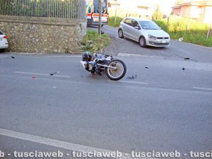 Lo scontro di questa mattina a Vetralla 