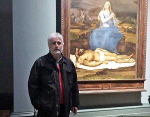 Giovanni Bastianelli davanti alla Pietà