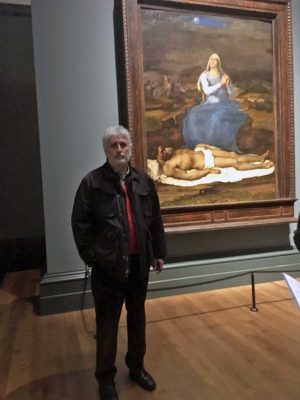 Giovanni Bastianelli davanti alla Pietà