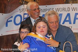 Viterbo - Martina Casagrande con il foulard dei Facchini