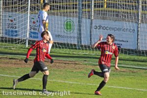 Sport - Calcio - Viterbese - Nicola Pozzi esulta, il Pro Piacenza espugna il Rocchi